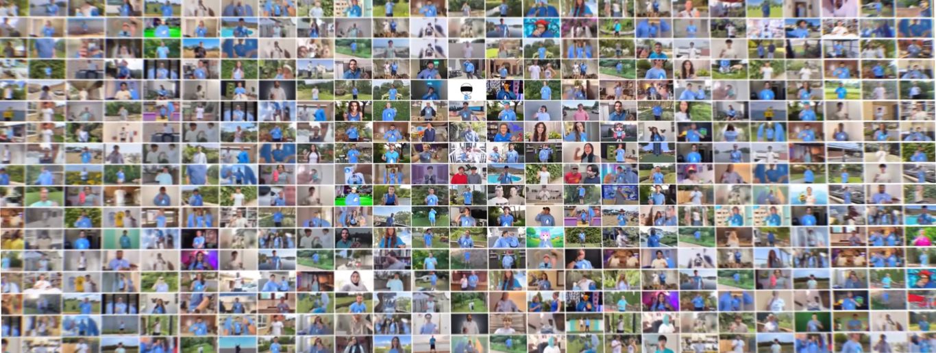 Thousands of creators wearing #TeamWater shirts